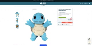 Mochila peluche Pokemon modelo Squirtle de 35cm por 12,95€