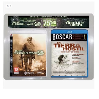 Pack videojuego Call Of Duty Modern Warfare 2 + Película En Tierra hostil en Blu-ray por 9.73€