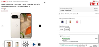 Google Pixel 9 de 12GB/128GB por 599€ y 256GB por 649€