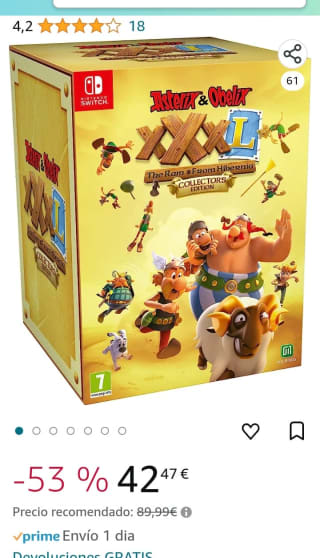 Astérix & Obélix XXXL: The Ram From Hibernia Collector Edition Nintendo Switch por 42,47€.