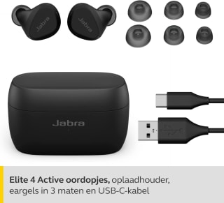 Jabra Elite 4 Active - draadloze koptelefoon met micro voor €69,99 bij Amazon