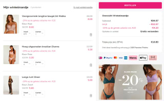 20% korting op alles (incl. sale!) bij Hunkemöller