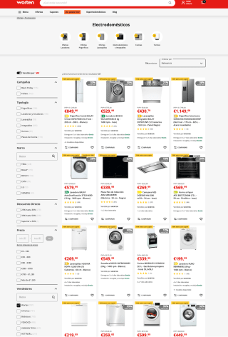 Código 10% EXTRA Grandes electrodomésticos en Worten