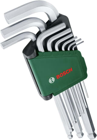 Bosch Home and Garden Juego de Llaves Hexagonales, 9 Piezas por 9,64€