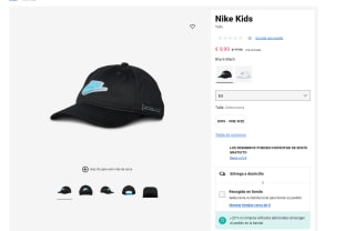 Gorra Nike kids por 9,99€