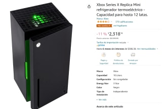 Refrigerador Xbox Series X Replica a $2,318 en Amazon