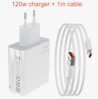 Cargador Turbo/HyperCharge 120W con Cable USB C 1/1.5/2M por 10,10€