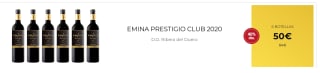 6 Botellas de Emina Prestigio Club 2020 por 40€