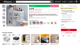 Estuche de Plástico para Maquillaje por 3,97€