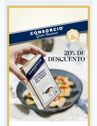 -20% Ventresca de bonito del norte.