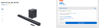 Barre de son JBL SB 550 à 149€