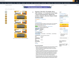 Panasonic Pilas AAA 60 Unidades Micro LR03 Alcalinas 1,5 V protección contra Fugas 7 años de Almacenamiento por solo 7,99€
