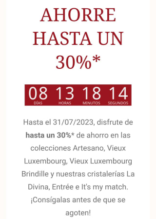 Hasta -30% de descuento en Vileroy y Bosch