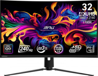 MSI MPG 321CURX QD-OLED Ultra HD 32" Curved Oled monitor voor €899 bij Megekko