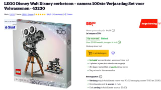 LEGO Disney Walt Disney eerbetoon voor €59,99 bij bol
