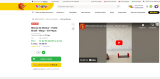 Blocos de Montar do MASP com 151 peças - R$ 68,99