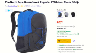 The North Face Groundwork Rugzak - 27,5 Liter voor €45,95 bij Bol.com