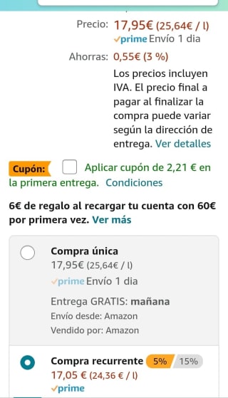 Ron Flor de Caña 7 Años Gran Reserva 1 botella de 70 cl por 14,84€.