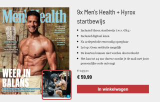 9x Men's Health Inclusief Hyrox startbewijs voor €59,99