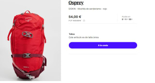 Mochila de Trekking Osprey SISKIN por 54€