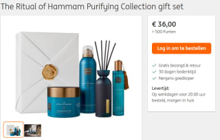 The Ritual of Hammam Purifying Collection gift set voor €36 + 500 ING rentepunten