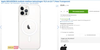 Apple Clearcase MagSafe voor de iPhone 12 (Pro) - Transparant voor €22,63 bij Max ICT