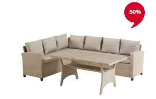 Loungeset ULLEHUSE 6-persoons B75 x L145 x H67 cm voor €500 bij Jysk