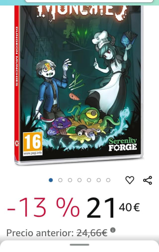 Dungeon Munchies Nintendo Switch por 21,40€.