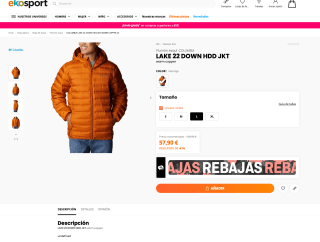 Chaqueta de plumón Columbia Narnaja por solo 57,90€