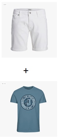 Bermudas Jack and jones + Camiseta manga corta Jack and jones por 19,59€