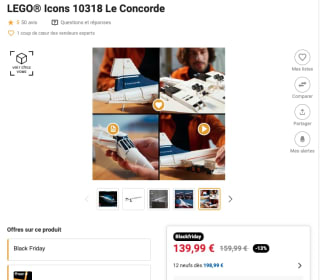 LEGO® Icons 10318 Le Concorde voor 139,99 euro