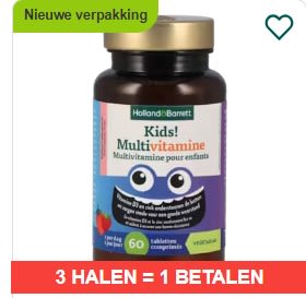 3 halen = 1 betalen op geselecteerde producten bij Holland & Barret