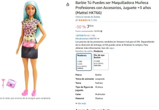 Barbie Tú Puedes ser Maquilladora por 7,50€