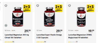2+3 gratis op geselecteerde Lucovitaal vitamine bij de Etos