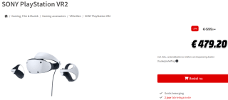 PlayStation VR2 voor €479,20 bij de MediaMarkt