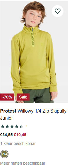 Tot 74% korting in de sale bij Bever