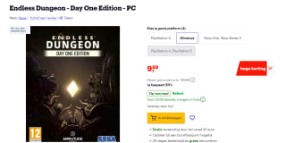Endless Dungeon - Day One Edition - voor €9,99 bij Bol