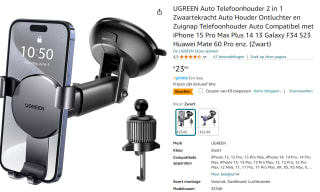 UGREEN Mobiele telefoonhouder voor in de auto €14,66 bij Amazon