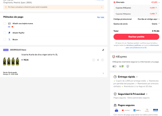 Urzante Aceite de oliva virgen extra 4 x 5L por solo 93,56€