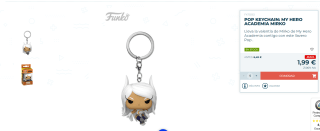 Llavero Funko Pop! Keychain: My Hero Academia (MHA) 2 - Rumi Usagiyama - Mirko por 1,99€