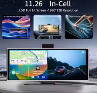 Reproductor MP5 para Coche 11,26" HD | Bluetooth, WiFi, CarPlay, FM – Modelo H508 IPS 1920x720 por 45,99€