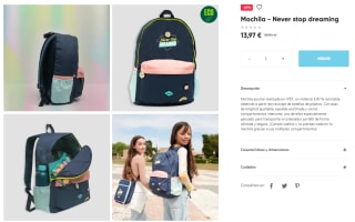 Mochila Mr Wonderful por 13,97€