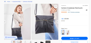 Cartera Crossbody Patchwork por $11.994