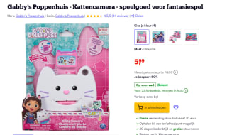 Gabby's Poppenhuis Kitty Camera voor €5,99 bij Bol.com