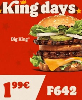 Burger King la Big King por 1,99€