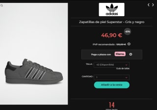 Rebajas hasta 75% descuento en ropa y calzado Adidas precios de locura
