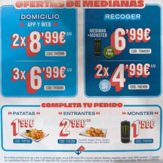 Nuevos cupones descuento en Domino's Pizzas grandes ofertas