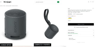 Altavoz Bluetooth portátil Sony SRS-XB100 resistente al agua y al polvo IP67 por 55,99€