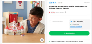 Nintendo Super Mario Movie Speelgoed Set Deluxe Peach's Kasteel voor €19,99 bij Smyths Toys