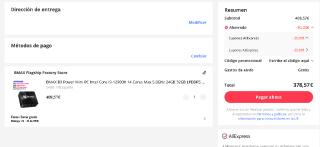 BMAX B9 Power Mini PC Intel Core i9- 24GB 1TB por 378,57€